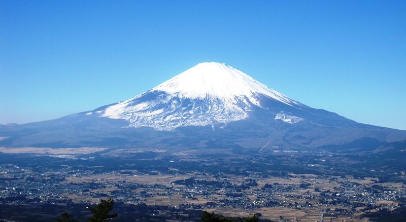 足柄峠から見た富士山