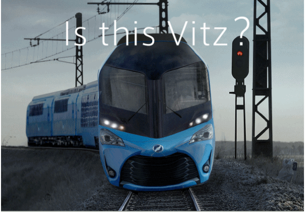 ヴィッツの電車