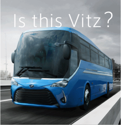 ヴィッツのバス